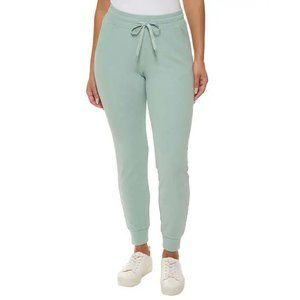 NWoT Andrew Marc Women's Ribbed Knit Jogger Sweatpants Jade Size S $70 4D005